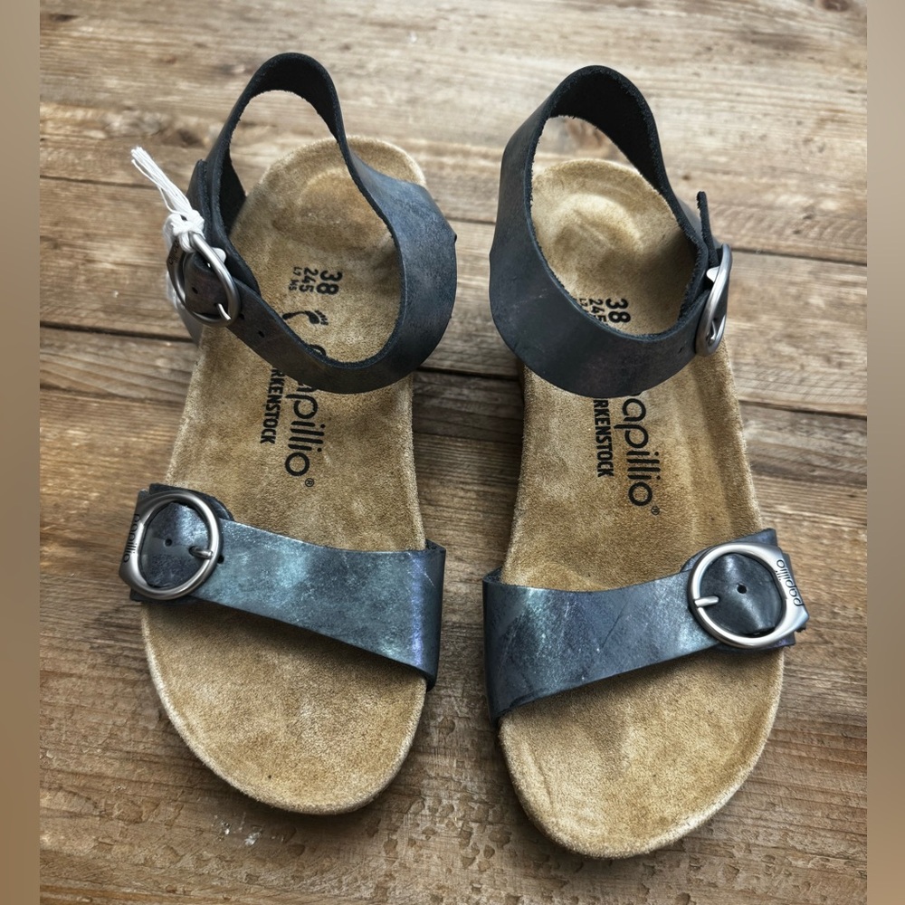 NEW Birkenstock Papillio Soley Ring-Buckle
Nubuk Leather EU 38 US 7 $150 - Picture 8 of 15